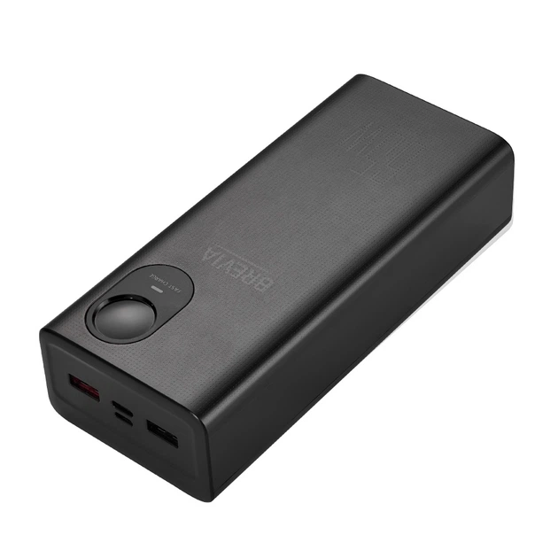 Повербанк (Power Bank) Brevia 30000mAh 65W Li-Pol, LCD чорний 45365PB - зображення 4