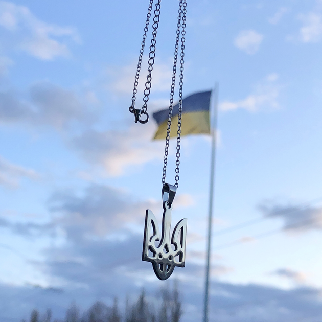 Подвеска Трезубец, кулон из нержавеющей стали, патриотический аксессуар - изображение 7