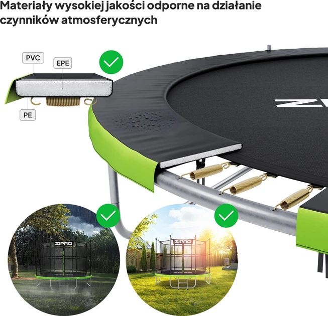 Батут Zipro Jump Pro Premium с внутренней сеткой 10FT 312 см (5941402) - изображение 9