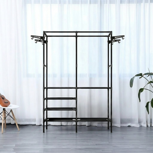 Напольная стойка для одежды с полками и крючками 170 x 108 x 36 см - изображение 3