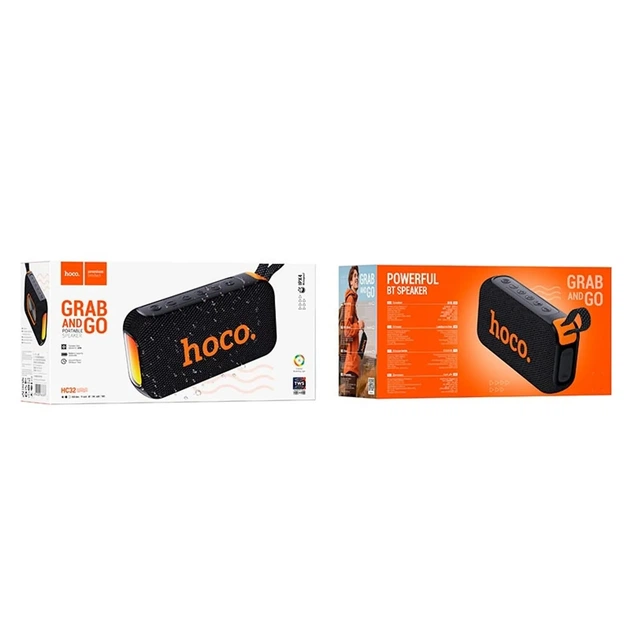 Портативная колонка Hoco HC32 Smart Sound Sports BT Speaker 10W*2 Black - изображение 5