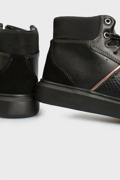 Жіночі чорні хайтопи Trussardi 36 9Y099998/79A00717 - изображение 5