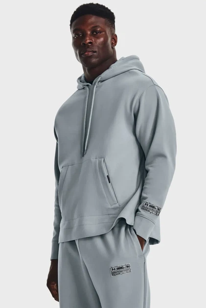Сіре худі UA Summit Knit Hoodie (Унісекс) Under Armour XXL 1377173-465 - зображення 4