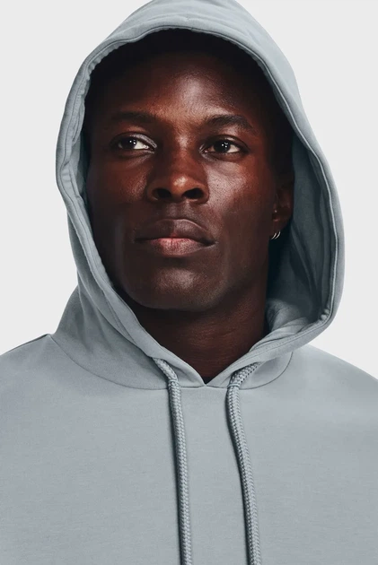 Сіре худі UA Summit Knit Hoodie (Унісекс) Under Armour XXL 1377173-465 - зображення 6