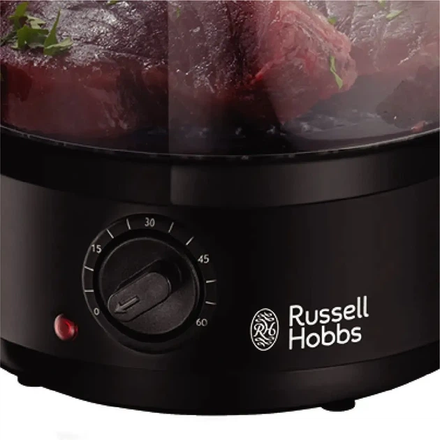 Пароварка Russell Hobbs Kitchen Collection 400Вт, чаша-2.3/3.3л, резервуар для води -0.5л, механічне (00108817) - изображение 4