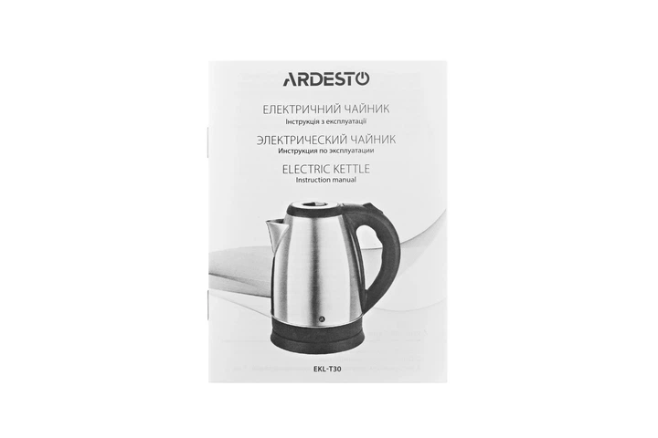Електрочайник Ardesto 1.8л, метал, сріблястий (00109446) - изображение 10