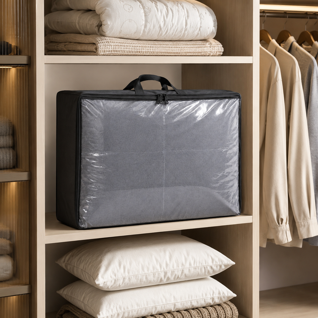 Сумка для вещей ORGANIZE S 55х45х18 см Серый (hs-s-grey) - Фото 4 Сумка для вещей ORGANIZE S 55х45х18 см Серый (hs-s-grey) - изображение 4