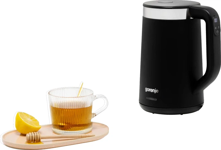 Електрочайник Gorenje 1.7л, Strix контроль, LED дисплей, чорний (00109486) - изображение 9