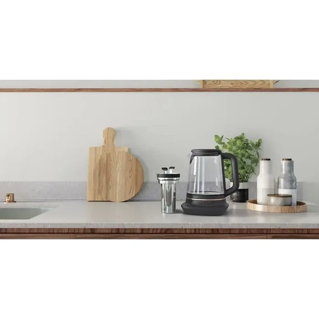Електрочайник Electrolux 1.7л, Strix, скло, заварник, підтримка температури, чорний (00109423) - изображение 5