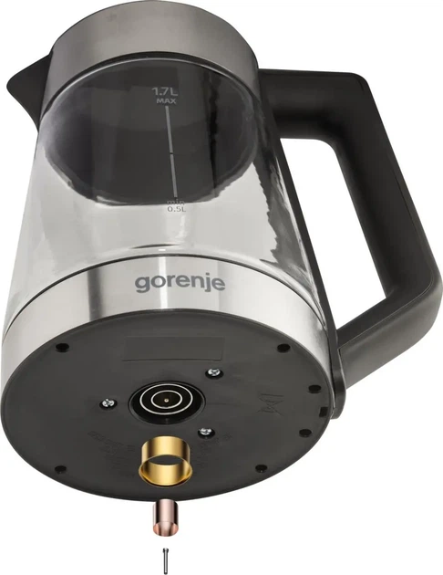 Електрочайник Gorenje 1.7л, 2,200 Вт, скло, нерж (00109487) - зображення 5