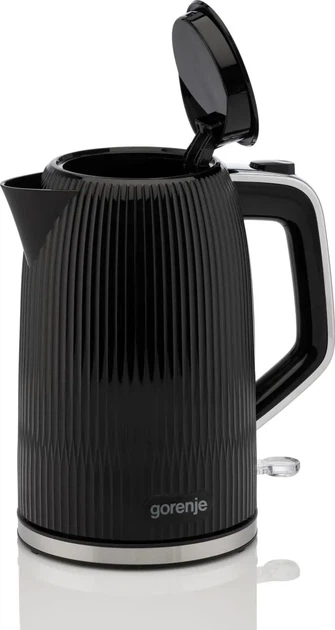 Електрочайник Gorenje 1.7л, Strix-контроль, чорний матовий (00109476) - Фото 3 Електрочайник Gorenje 1.7л, Strix-контроль, чорний матовий (00109476) - зображення 3
