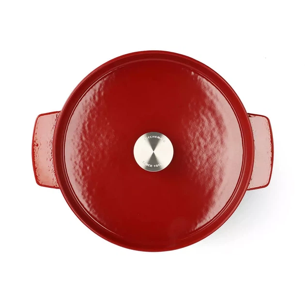 Каструля KitchenAid чавунна 5,2 л 26 см CC006060-001 червона (00128315) - изображение 2