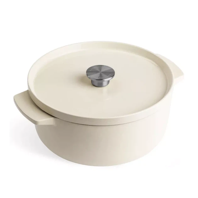 Каструля KitchenAid чавунна 5,2 л 26 см CC006059-001 мигдальний крем (00128317) - Фото 1 Каструля KitchenAid чавунна 5,2 л 26 см CC006059-001 мигдальний крем (00128317) - зображення 1