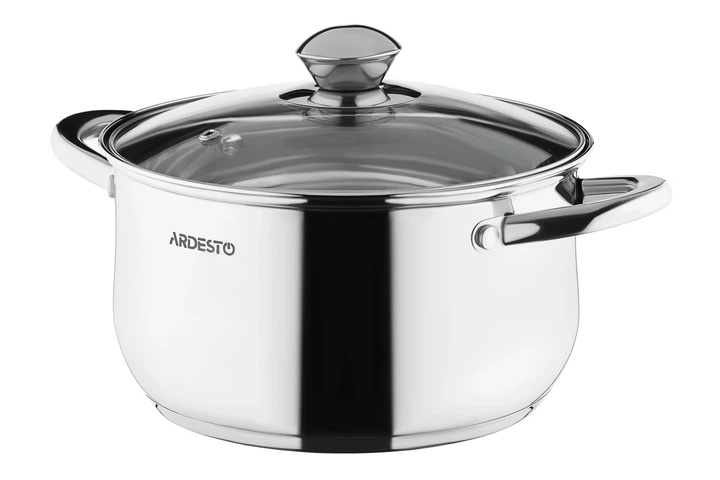 Набір посуду Ardesto Gemini Gourmet Varese нержавіюча сталь 1,6 л 16 см AR1906PS нержавіюча сталь (00114292) - зображення 2