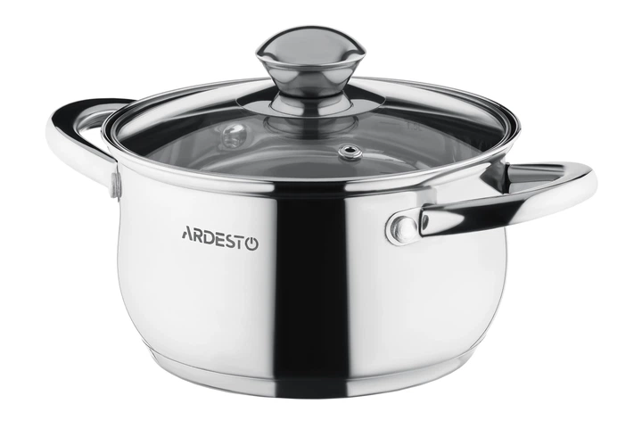 Набір посуду Ardesto Gemini Gourmet Varese нержавіюча сталь 1,6 л 16 см AR1906PS нержавіюча сталь (00114292) - зображення 3