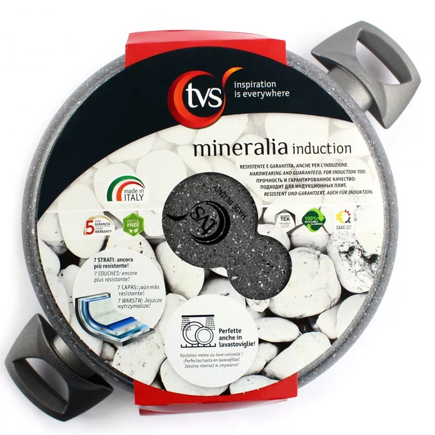 Каструля TVS Mineralia Induction без кришки 2,1 л 20 см індукційні плити BS480202910301 (00128332) - зображення 2