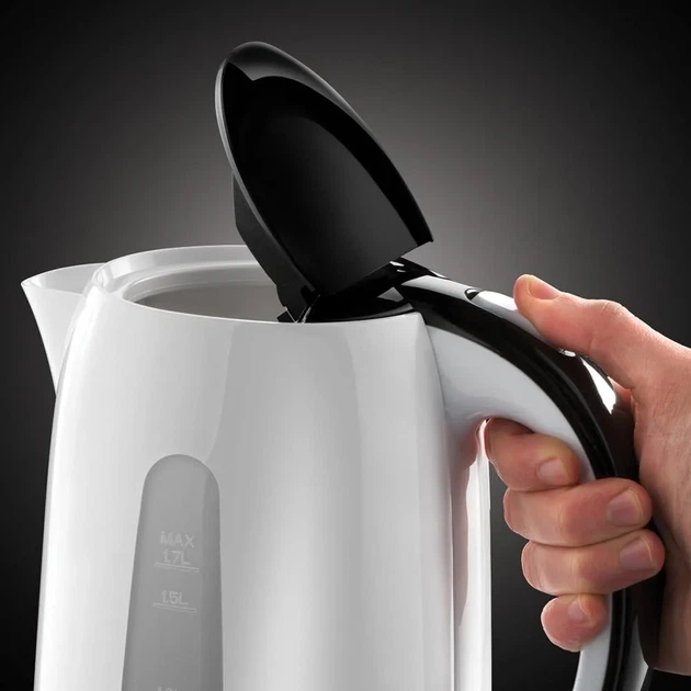 Електрочайник Russell Hobbs My Breakfast 1.7л, пластик, біло-чорний (00109393) - изображение 3