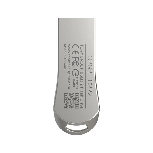 Флеш накопичувач USB 32Gb Team C222, Black, USB 3.2 Gen 1 (TC222332GS01) - зображення 2