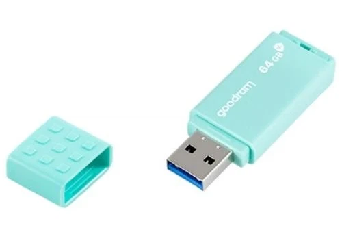 Флеш накопичувач USB 64Gb Goodram UME3 "Care", Teal, USB 3.2 Gen 1 (UME3-0640CRR11) - зображення 3