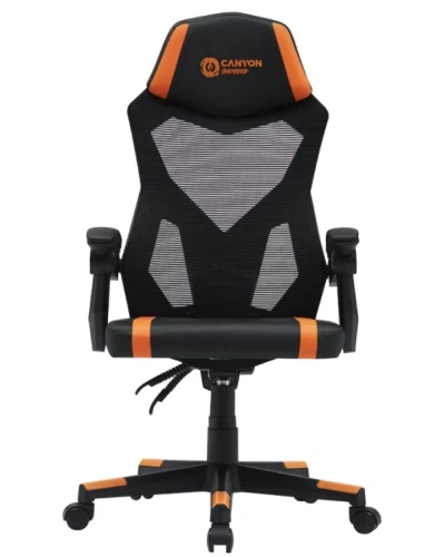 Игровое кресло Canyon Flow, Black/Orange (CNE-MCH01) - Фото 1 Игровое кресло Canyon Flow, Black/Orange (CNE-MCH01) - изображение 1