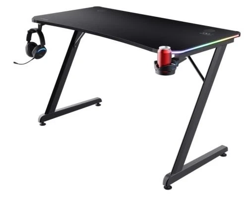 Компьютерный стол Trust GXT 709 LUMINUS, Black (25184) - Фото 2 Компьютерный стол Trust GXT 709 LUMINUS, Black (25184) - изображение 2