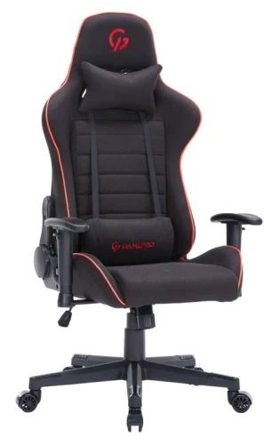 Игровое кресло GamePro Size L Fabric, Black/Red (GC575FB) - изображение 5