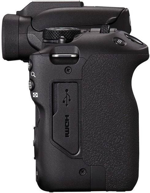 Беззеркальный фотоаппарат Canon EOS R50 + RF-S 18-45 IS STM + RF 75-300 Black (5811C150BA) - изображение 4