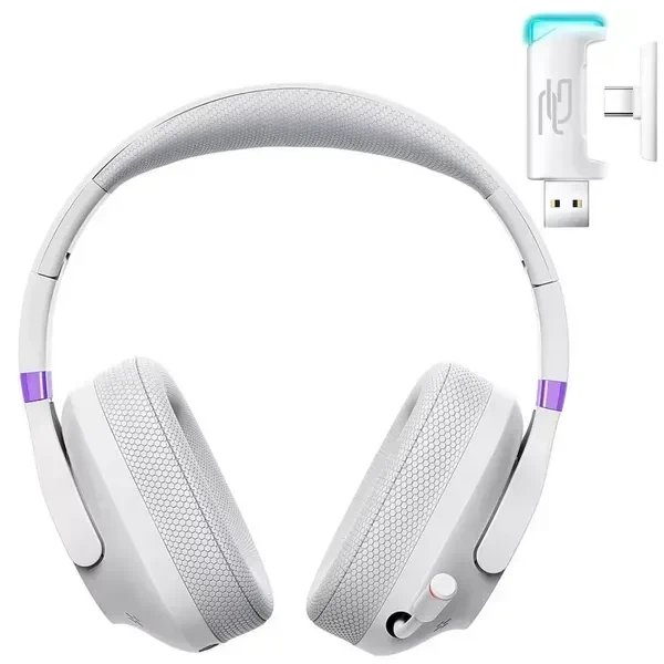 Бездротові ігрові навушники Proove Gaming Bliss Pro White Геймерська гарнітура з мікрофоном та 2.4 ГГц / Bluetooth - зображення 2