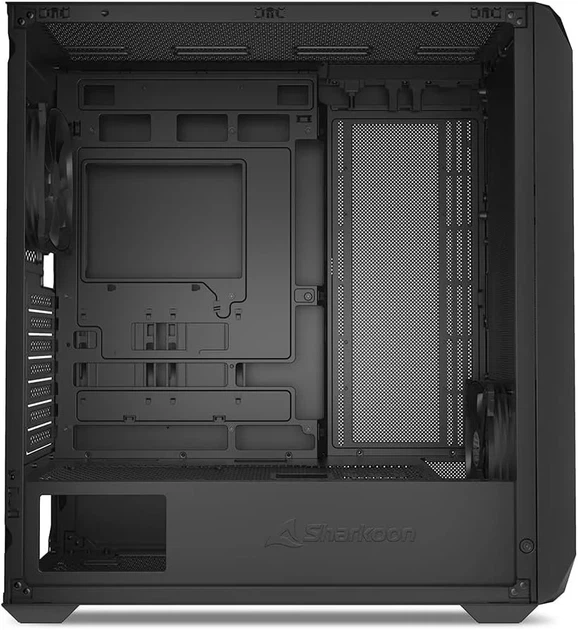 Корпус Sharkoon AK3 / ATX / BTF / USB-C / 2x120mm / без БП / Черный (101941767) - Фото 5 Корпус Sharkoon AK3 / ATX / BTF / USB-C / 2x120mm / без БП / Черный (101941767) - изображение 5