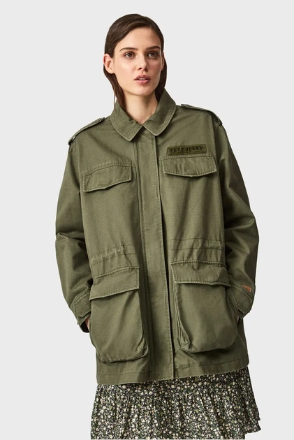 Жіноча зелена куртка NELLY Pepe Jeans S PL401972 - Фото 4 Жіноча зелена куртка NELLY Pepe Jeans S PL401972 - изображение 4