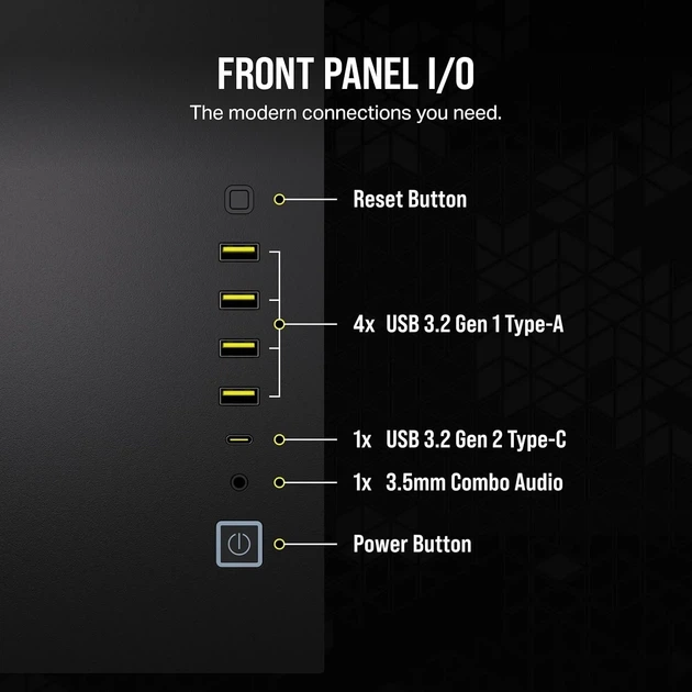 Корпус для ПК CORSAIR iCUE LINK 6500X RGB Черный (101642318) - изображение 8