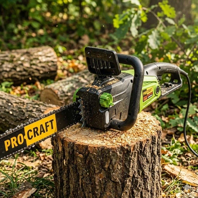 Цепная пила PROCRAFT K2400 Автоматическая система смазки цепи, с плавным пуском - Фото 8 Цепная пила PROCRAFT K2400 Автоматическая система смазки цепи, с плавным пуском - изображение 8