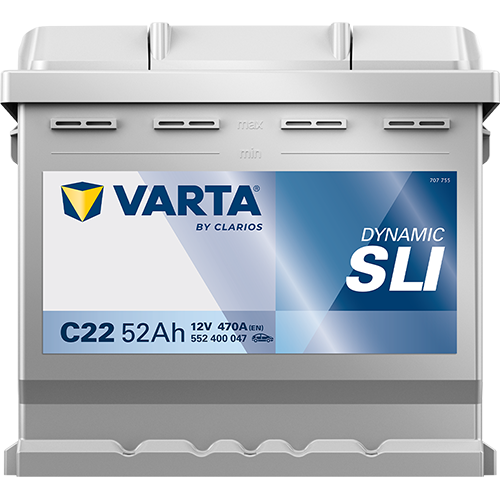 Автомобильный аккумулятор Varta Dynamic SLI 12В 52Ah 470A R+ для легкового авто (552400047) - изображение 3