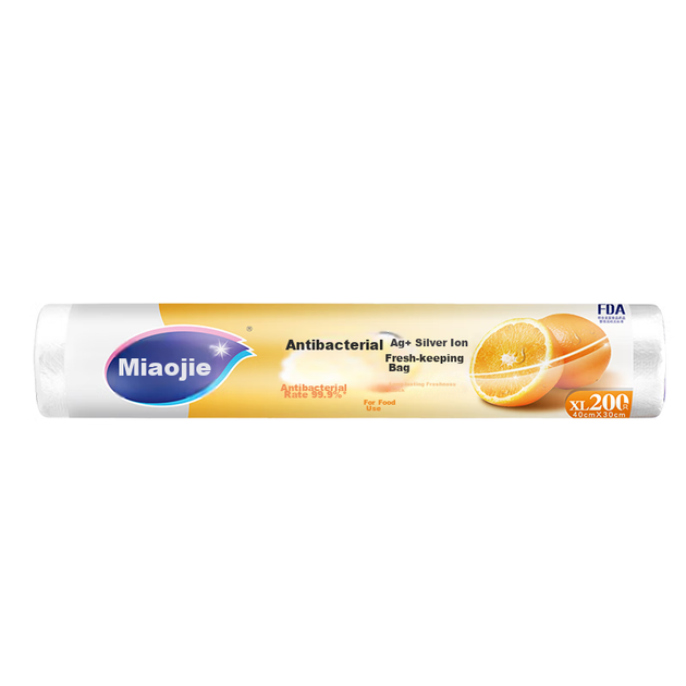 Антибактериальные пакеты для хранения продуктов MIAOJIE, перфорированные пакеты для кухни и холодильника, с ионами серебра, очень большой размер, 200 штук. - изображение 11