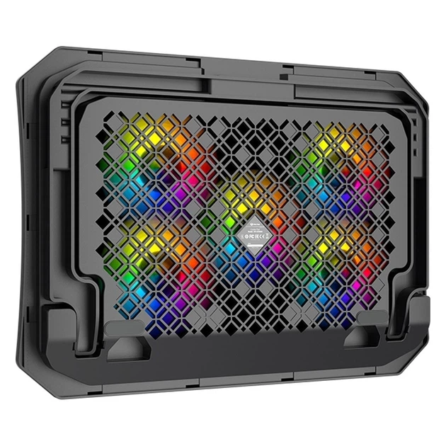 Охолоджувальна Підставка для ноутбука MeeTion CoolingPad CP3030 c RBG Підсвічуванням, Регулюванням висоти |9-15.6"| - Фото 3 Охолоджувальна Підставка для ноутбука MeeTion CoolingPad CP3030 c RBG Підсвічуванням, Регулюванням висоти |9-15.6"| - изображение 3