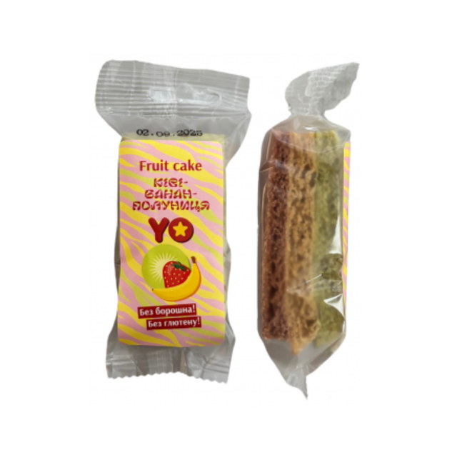 Пастила-суфле Cake киви-банан-клубника Без глютена "YO" 33г - Фото 1 Пастила-суфле Cake киви-банан-клубника Без глютена "YO" 33г - изображение 1