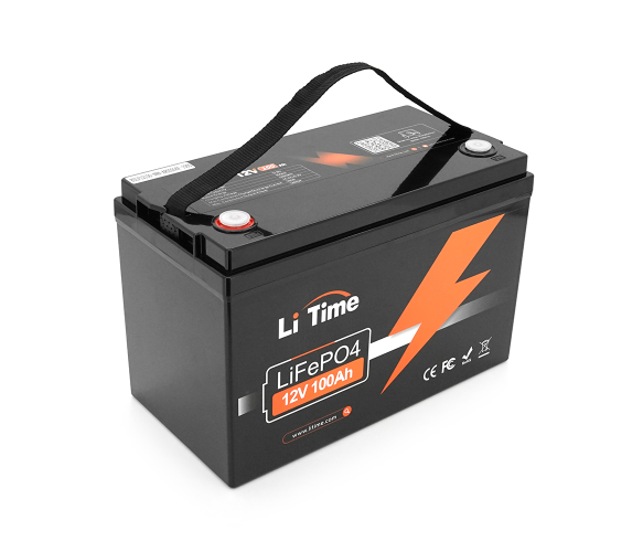 Акумулятор LiFePO4 12.8V 100Ah, 1280Wh, BMS 100A, Li-TIME - Фото 1 Акумулятор LiFePO4 12.8V 100Ah, 1280Wh, BMS 100A, Li-TIME - зображення 1