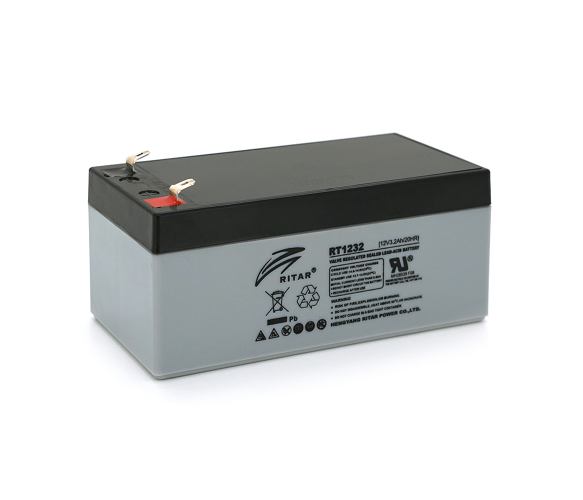 Аккумулятор AGM 12V 3.2Ah Ritar RT1232 (03223) - Фото 1 Аккумулятор AGM 12V 3.2Ah Ritar RT1232 (03223) - изображение 1