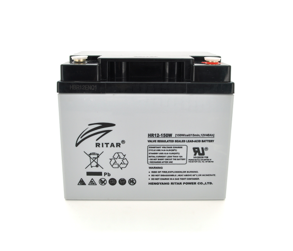 Аккумулятор AGM 12V 40Ah Ritar HR12150W (16253) - Фото 1 Аккумулятор AGM 12V 40Ah Ritar HR12150W (16253) - изображение 1