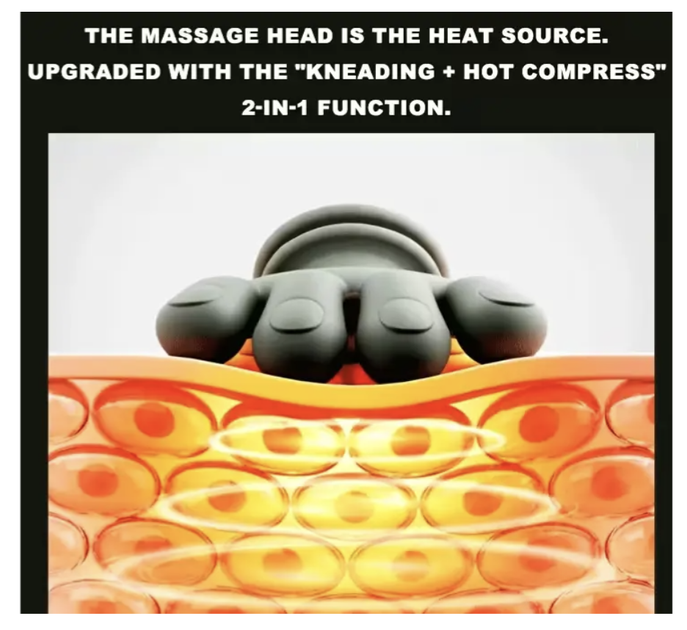 Электрический массажер A-Plus Neck Massager для спины, плеч и шеи - изображение 9
