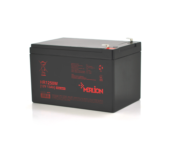 Аккумулятор AGM 12V 13Ah MERLION HR1250W (13949) - Фото 1 Аккумулятор AGM 12V 13Ah MERLION HR1250W (13949) - изображение 1