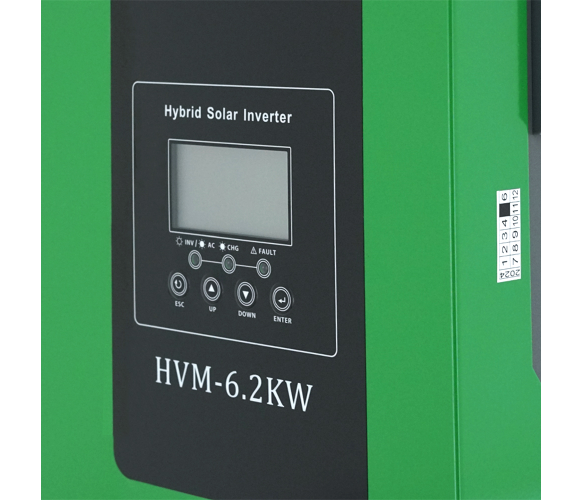 Гибридный инвертор 6.2 кВт HVM-6.2KW (48 В, 120 А, MPPT 500 В) - Фото 4 Гибридный инвертор 6.2 кВт HVM-6.2KW (48 В, 120 А, MPPT 500 В) - изображение 4