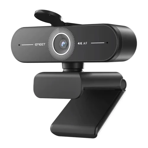 Веб-камера Emeet C60E 4K, Black, 3840x2160 / 30 fps, мікрофон, автофокус, кут огляду 73°, шторка конфіденційності, USB 2.0 - Фото 1 Веб-камера Emeet C60E 4K, Black, 3840x2160 / 30 fps, мікрофон, автофокус, кут огляду 73°, шторка конфіденційності, USB 2.0 - изображение 1