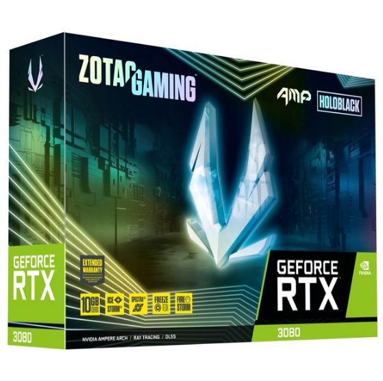 Видеокарта Zotac GAMING GeForce RTX 3080 AMP Holo (ZT-A30800F-10P) - Фото 6 Видеокарта Zotac GAMING GeForce RTX 3080 AMP Holo (ZT-A30800F-10P) - изображение 6