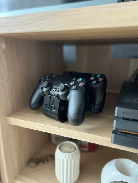 Настільна підставка для геймпадів PlayStation 4 DualShock та PlayStation 5 DualSense чорна - зображення 4