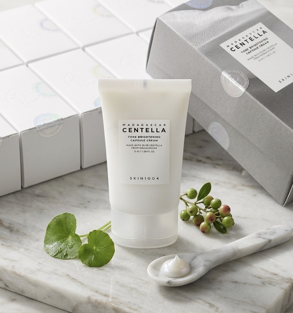Крем Осветляющий с инкапсулированным ниацинамидом и центеллой SKIN1004 Madagascar Centella Tone Brightening Capsule 75 ml - изображение 3