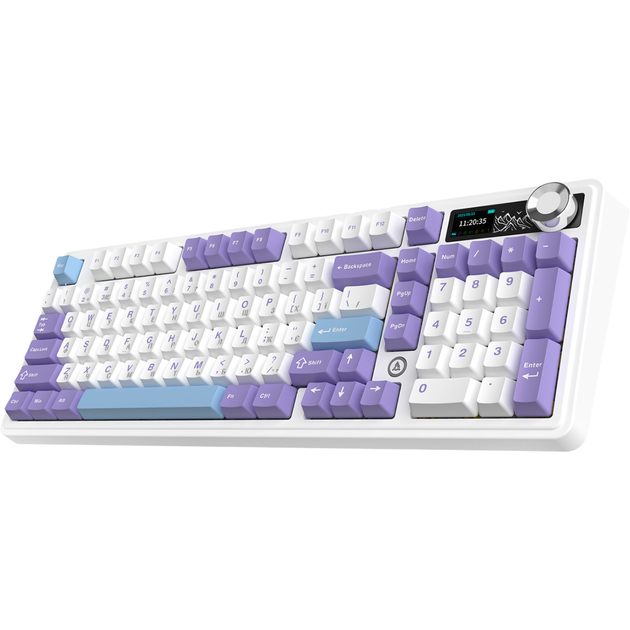 Клавиатура беспроводная Ajazz AK980 V2 Gift Switch V2 механическая 98 клавиш RGB White (AK980-V2-G-PWB) - Фото 3 Клавиатура беспроводная Ajazz AK980 V2 Gift Switch V2 механическая 98 клавиш RGB White (AK980-V2-G-PWB) - изображение 3