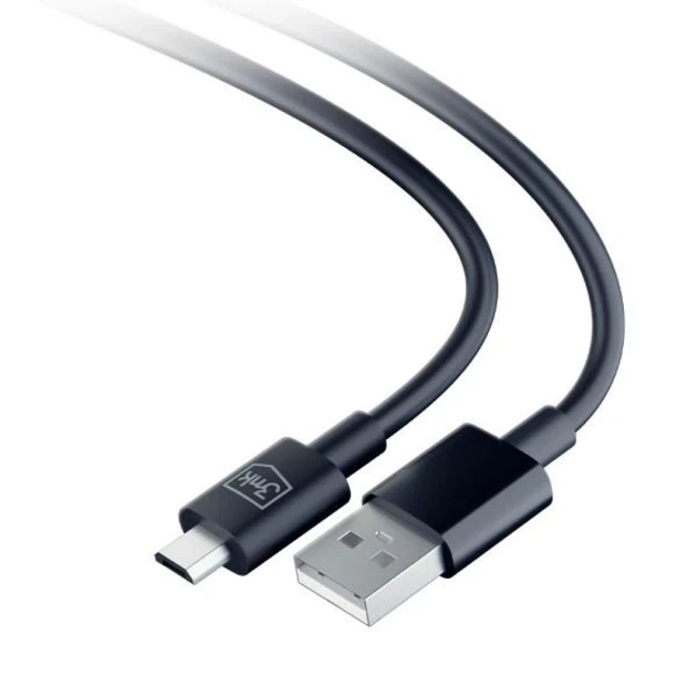 Кабель 3mk Hyper Cable USB-A - Micro USB 1.2m 5V 2.4A Black (5903108541183) - изображение 2