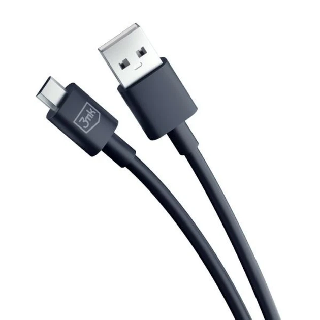 Кабель 3mk Hyper Cable USB-A - Micro USB 1.2m 5V 2.4A Black (5903108541183) - изображение 4