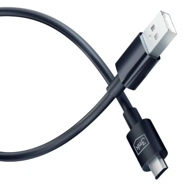 Кабель 3mk Hyper Cable USB-A - Micro USB 1.2m 5V 2.4A Black (5903108541183) - изображение 5